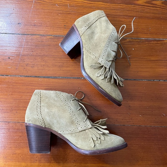 Madewell The Aberdeen Suede Fringe Tassel Boots by 1937 - Sz 9 💕🎀 - Picture 6 of 8